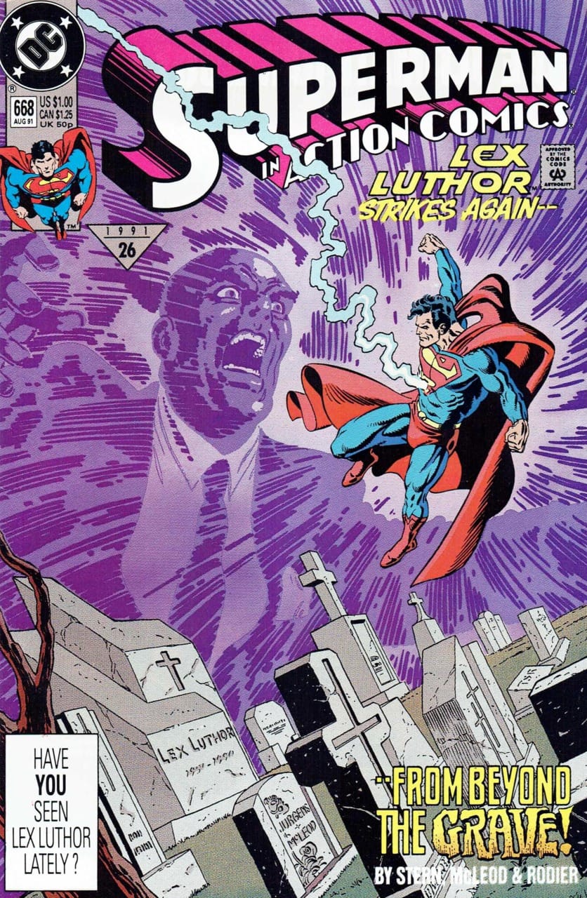 DC Comics COMIC BOOK Action Comics #668 - The Ghost of Luthor (VF)