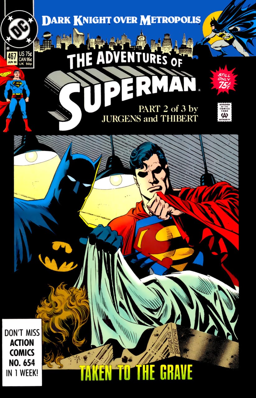 DC Comics COMIC BOOK Adventures of Superman #467 (VF)
