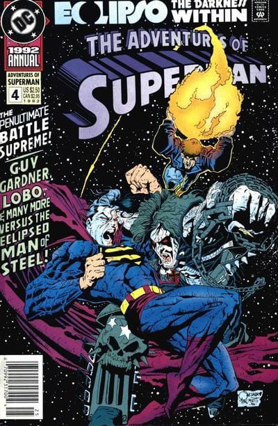 DC Comics COMIC BOOK Adventures of Superman Annual #4 CVR A DC Comics 1992 FN