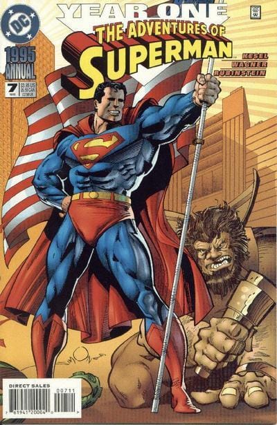 DC Comics COMIC BOOK Adventures of Superman Annual #7 CVR A DC Comics 1995 FN