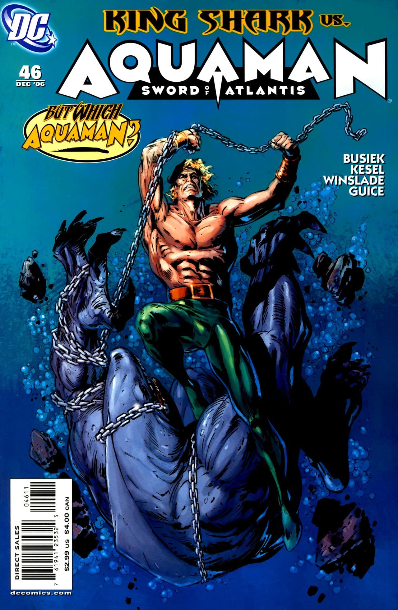 DC Comics COMIC BOOK Aquaman: Sword of Atlantis #46 (VF/NM)