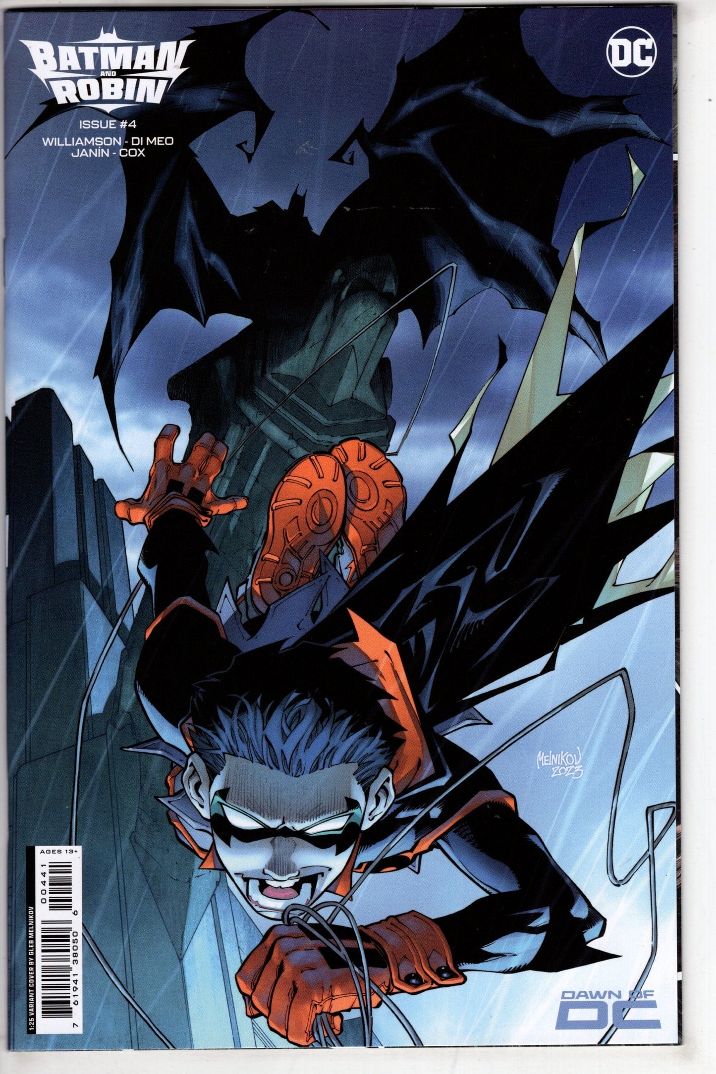 DC Comics COMIC BOOK Batman And Robin #4 Cover E 1 in 25 Gleb Melnikov Card Stock Variant