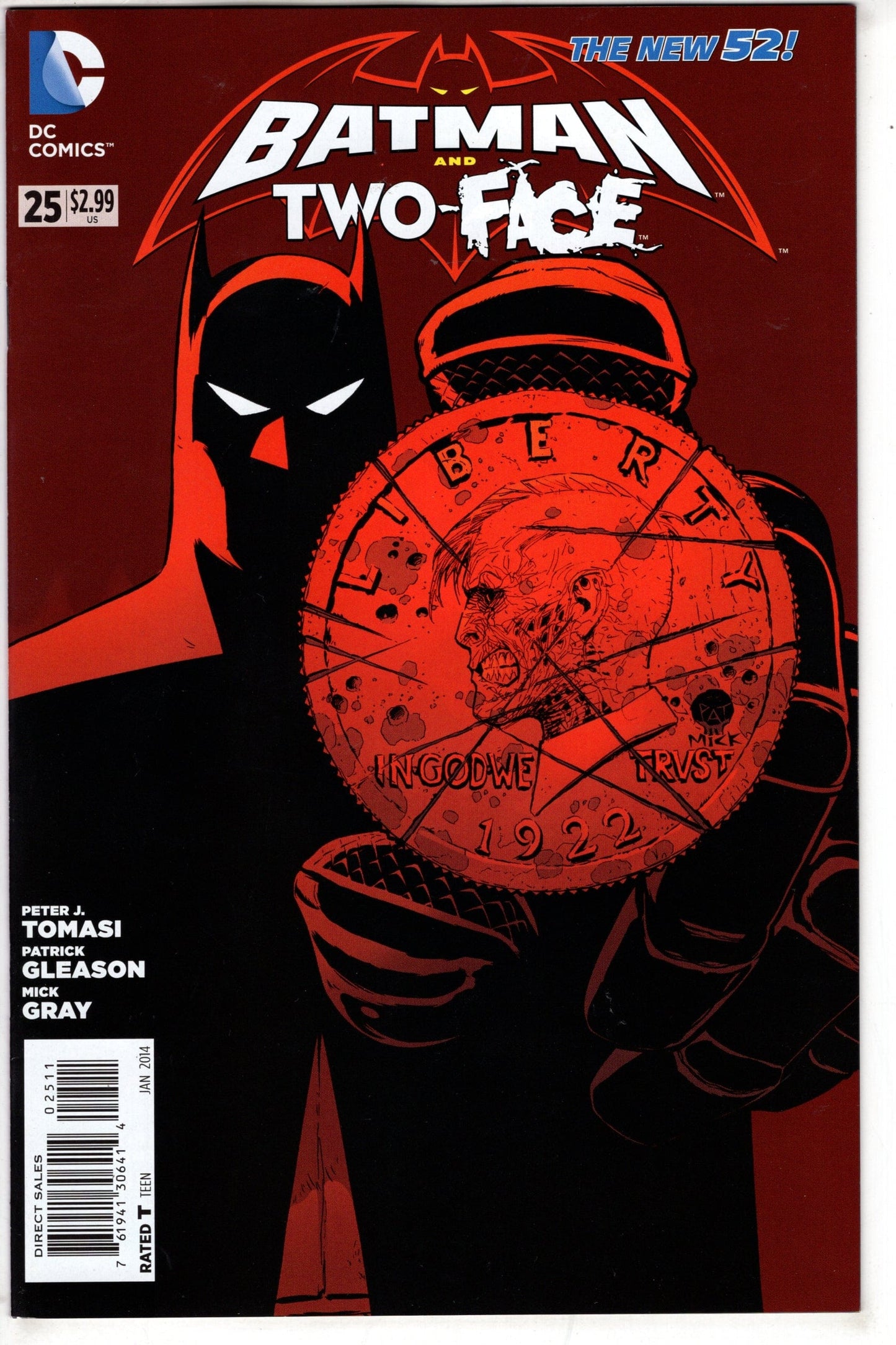 DC COMICS COMIC BOOK BATMAN AND TWO FACE #25 (2011 2nd Series)