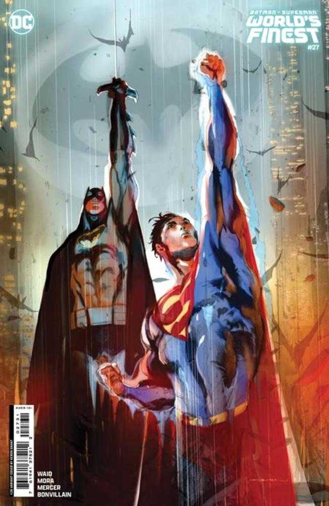 DC Comics COMIC BOOK Batman Superman Worlds Finest #27 Cover D 1 in 25 Keron Grant Card Stock Variant