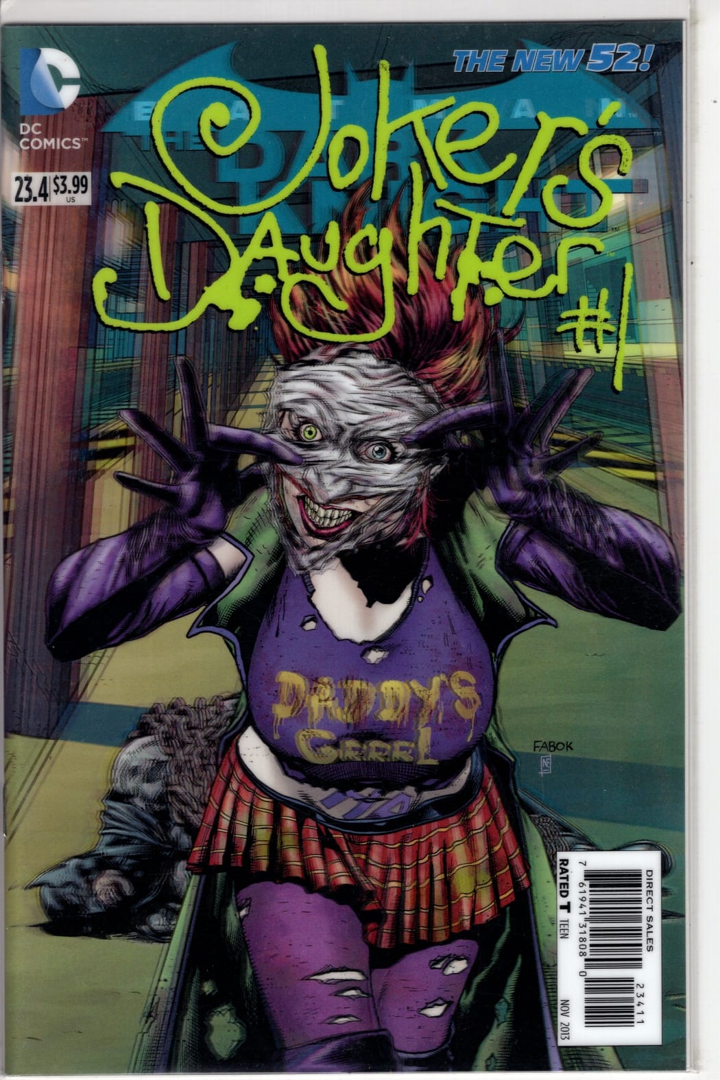 DC COMICS COMIC BOOK BATMAN THE DARK KNIGHT #23.4 JOKERS DAUGHTER (VF)