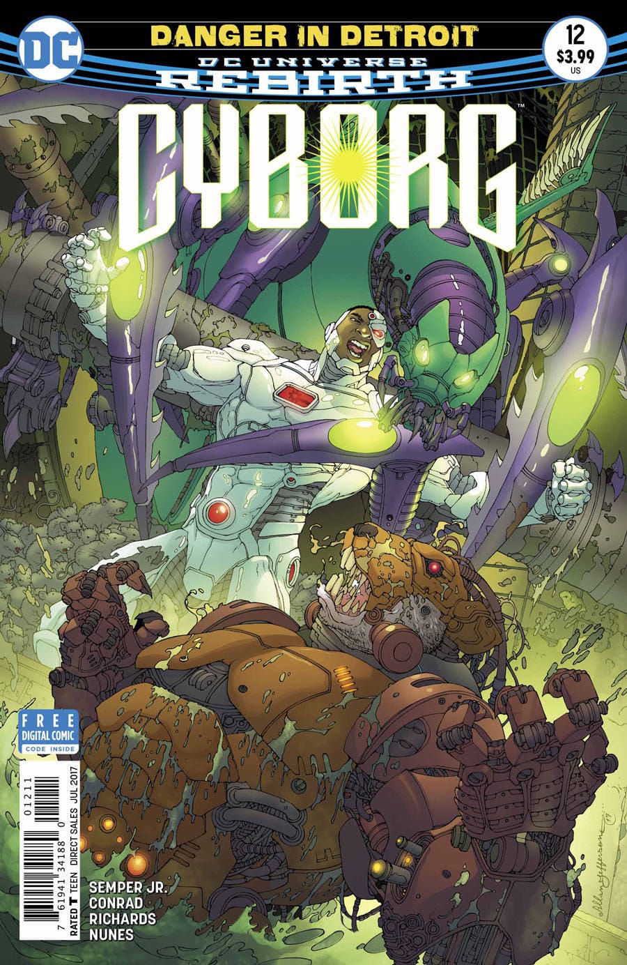 DC Comics COMIC BOOK Cyborg #12 (VF/NM)