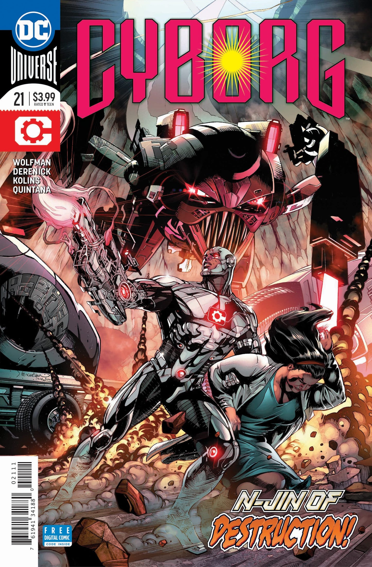 DC Comics COMIC BOOK Cyborg #21 (VF/NM)