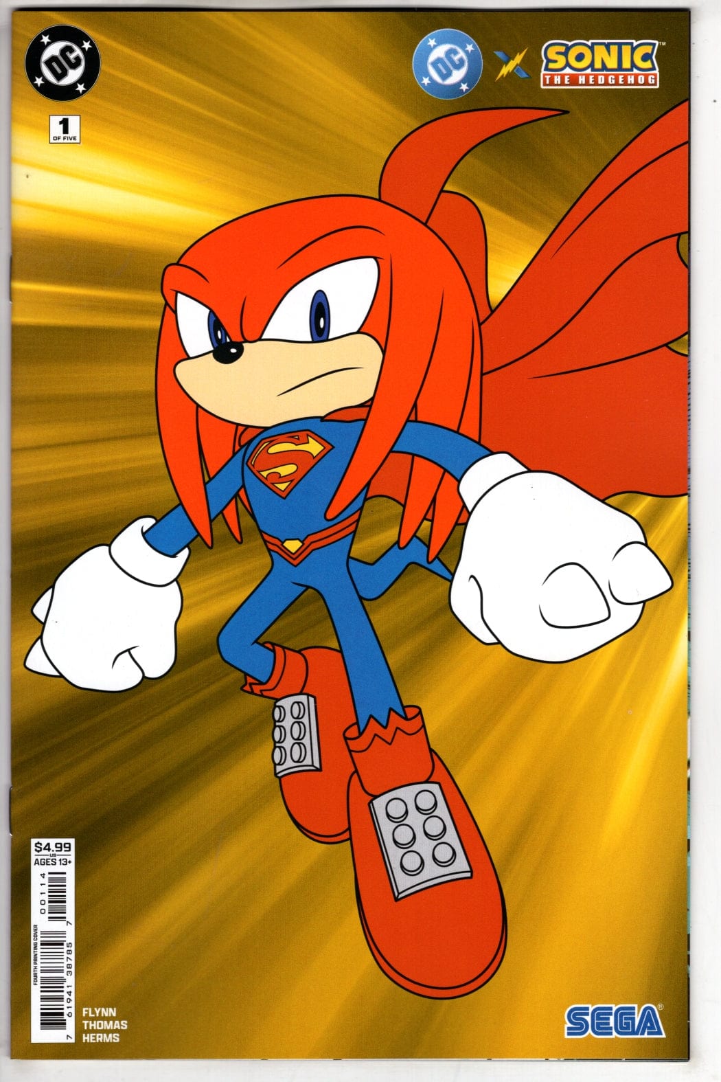 DC Comics COMIC BOOK DC X SONIC THE HEDGEHOG #1 (OF 5) Fourth Printing