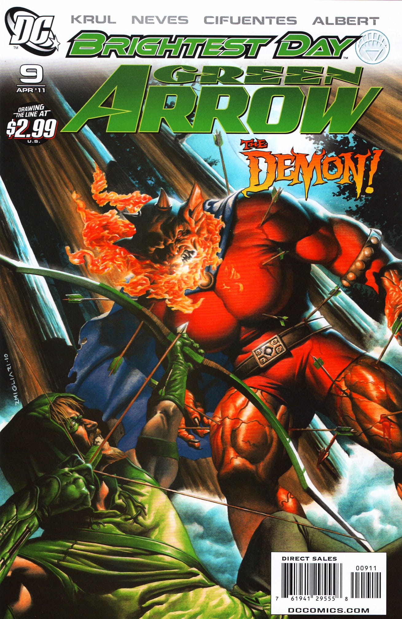 DC Comics COMIC BOOK Green Arrow #9 (VF/NM)