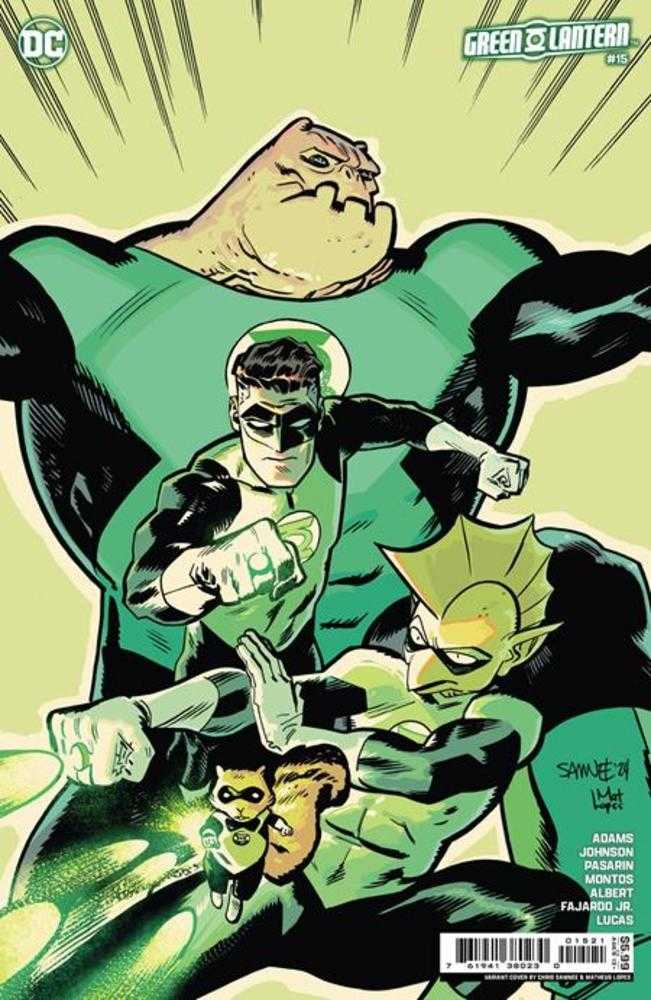 DC Comics COMIC BOOK Green Lantern #15 Cover B Chris Samnee Card Stock Variant (Absolute Power)