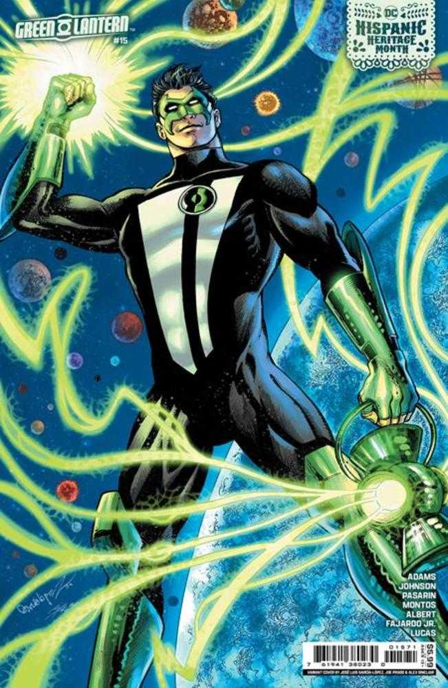 DC Comics COMIC BOOK Green Lantern #15 Cover E Jose Luis Garcia-Lopez & Joe Prado Hispanic Heritage Month Card Stock Variant (Absolute Power)