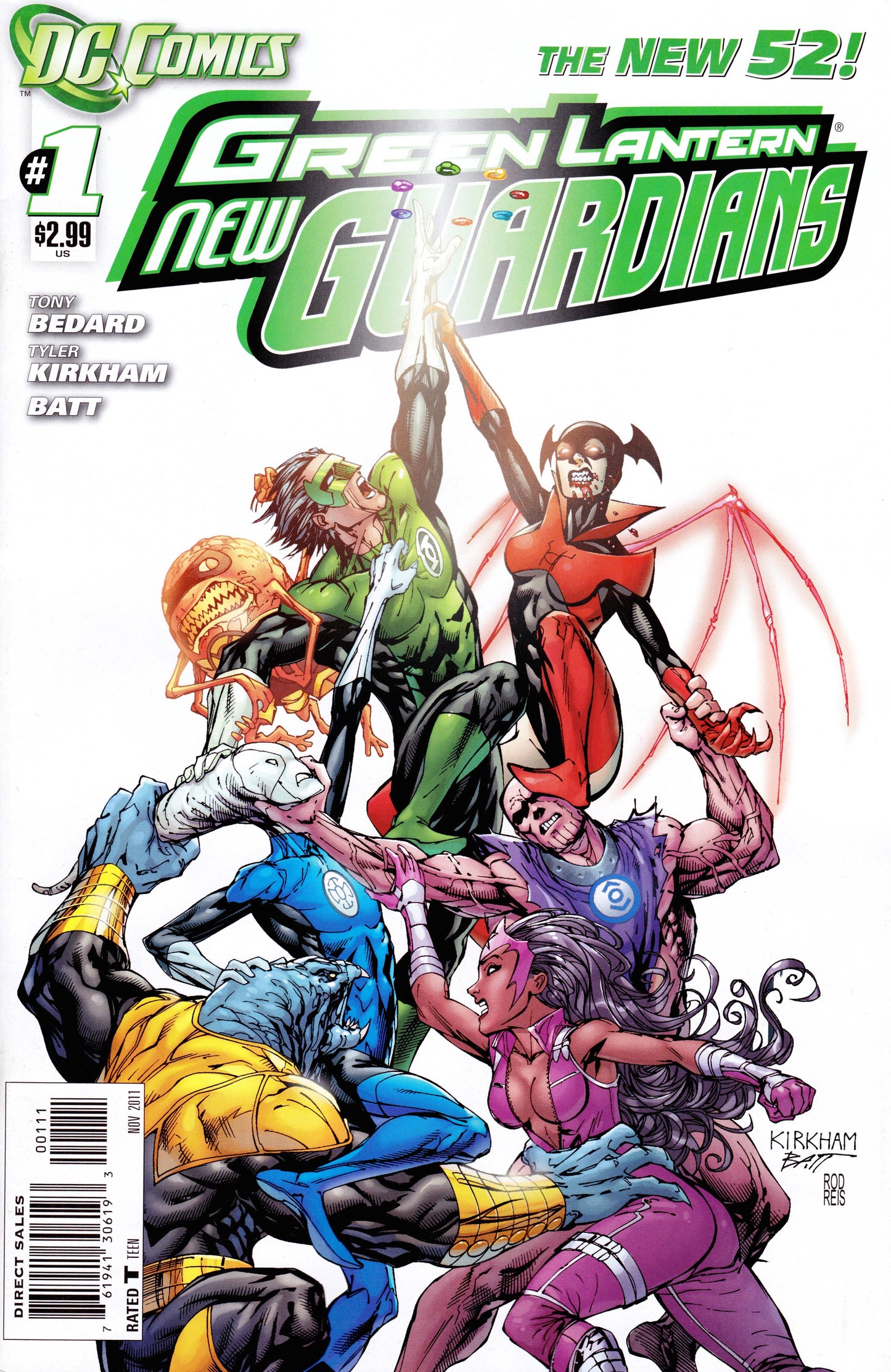 DC Comics COMIC BOOK Green Lantern: New Guardians #1 (VG/FN)