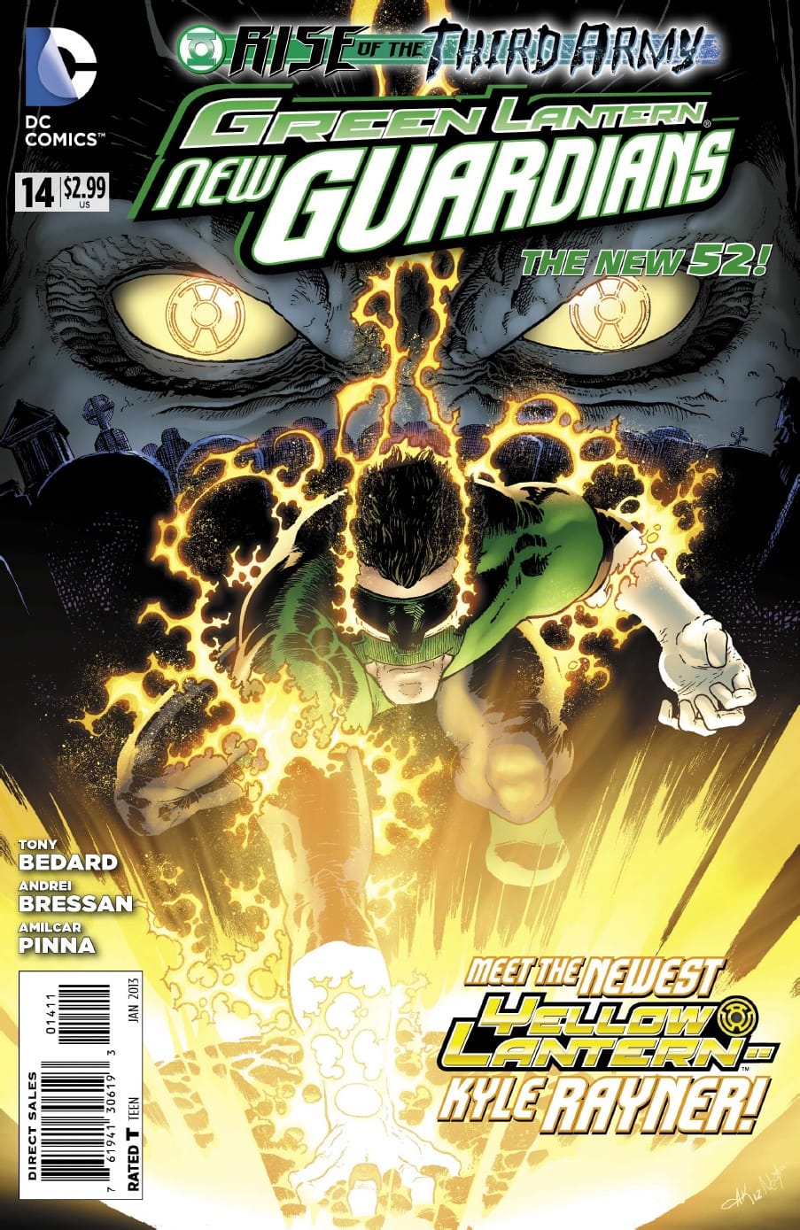 DC Comics COMIC BOOK Green Lantern: New Guardians #14 (VG/FN)