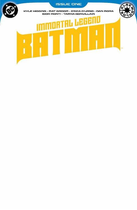 DC Comics COMIC BOOK IMMORTAL LEGEND BATMAN #1 (OF 6) CVR D BLANK VAR