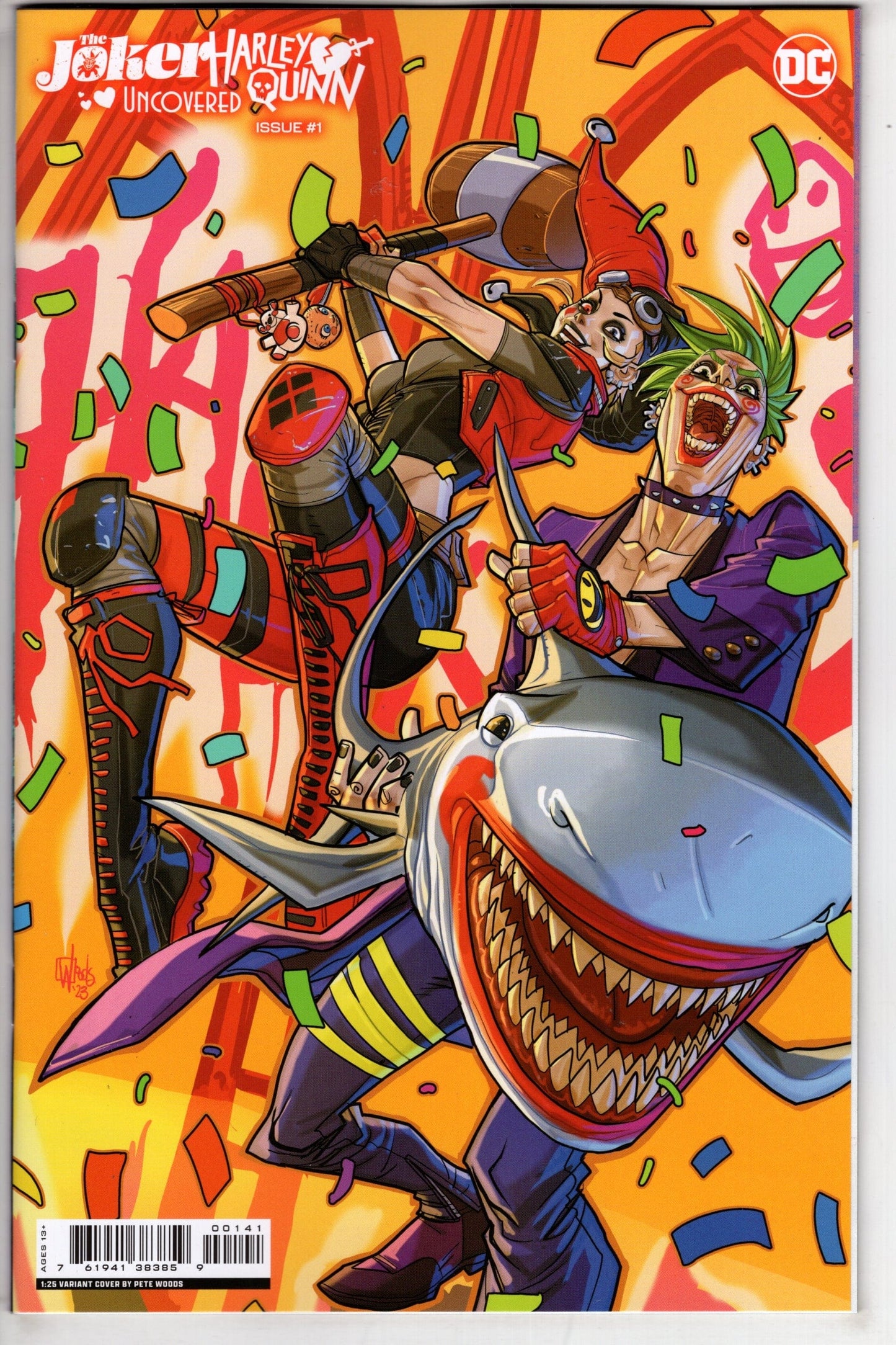 DC COMICS COMIC BOOK JOKER HARLEY QUINN UNCOVERED #1 OS CVR E INC 1:25 WOODS