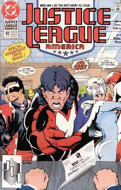 DC Comics COMIC BOOK Justice League America #42 (FN)