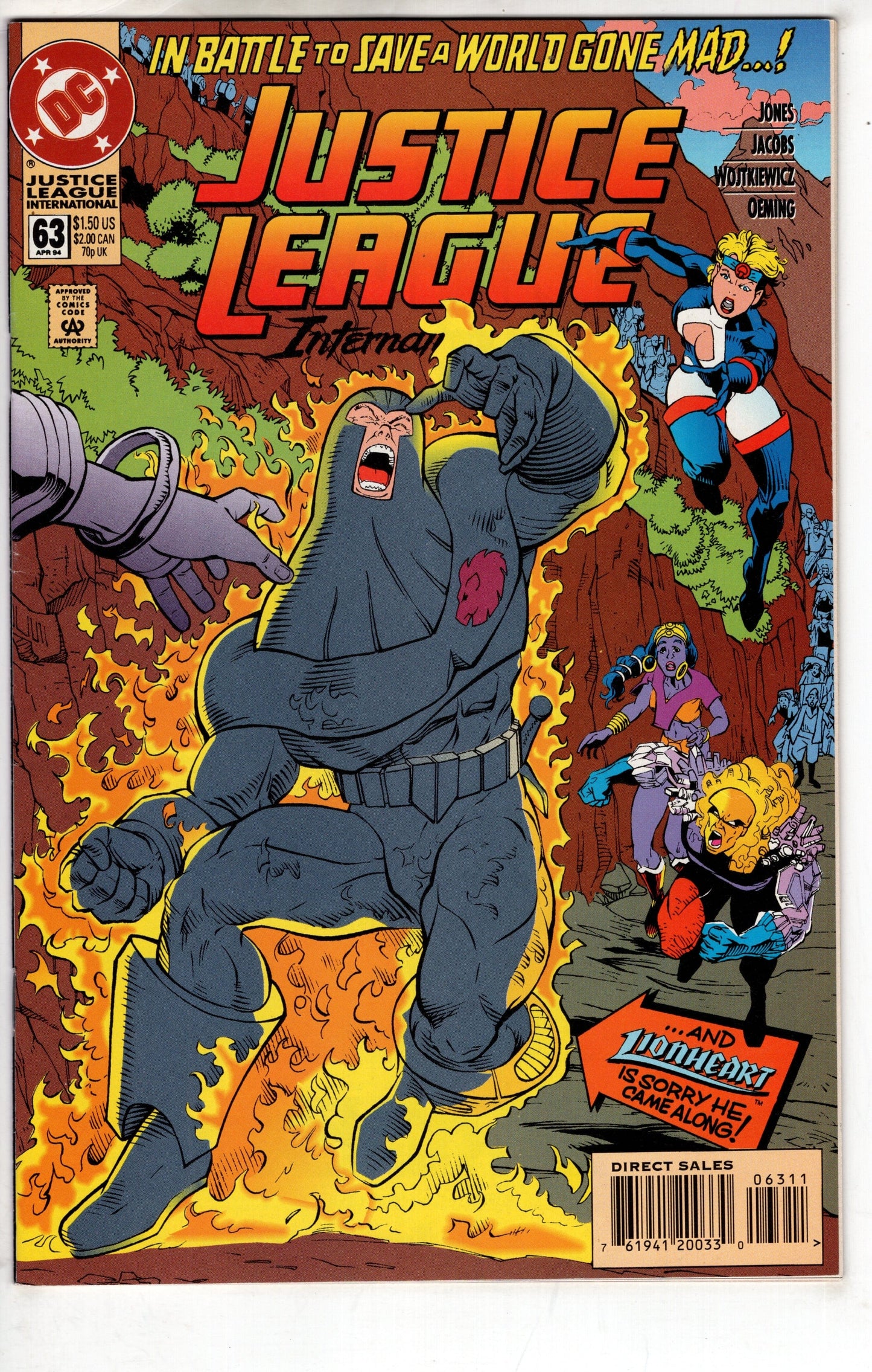 DC COMICS COMIC BOOK Justice League International (1993 series) #63