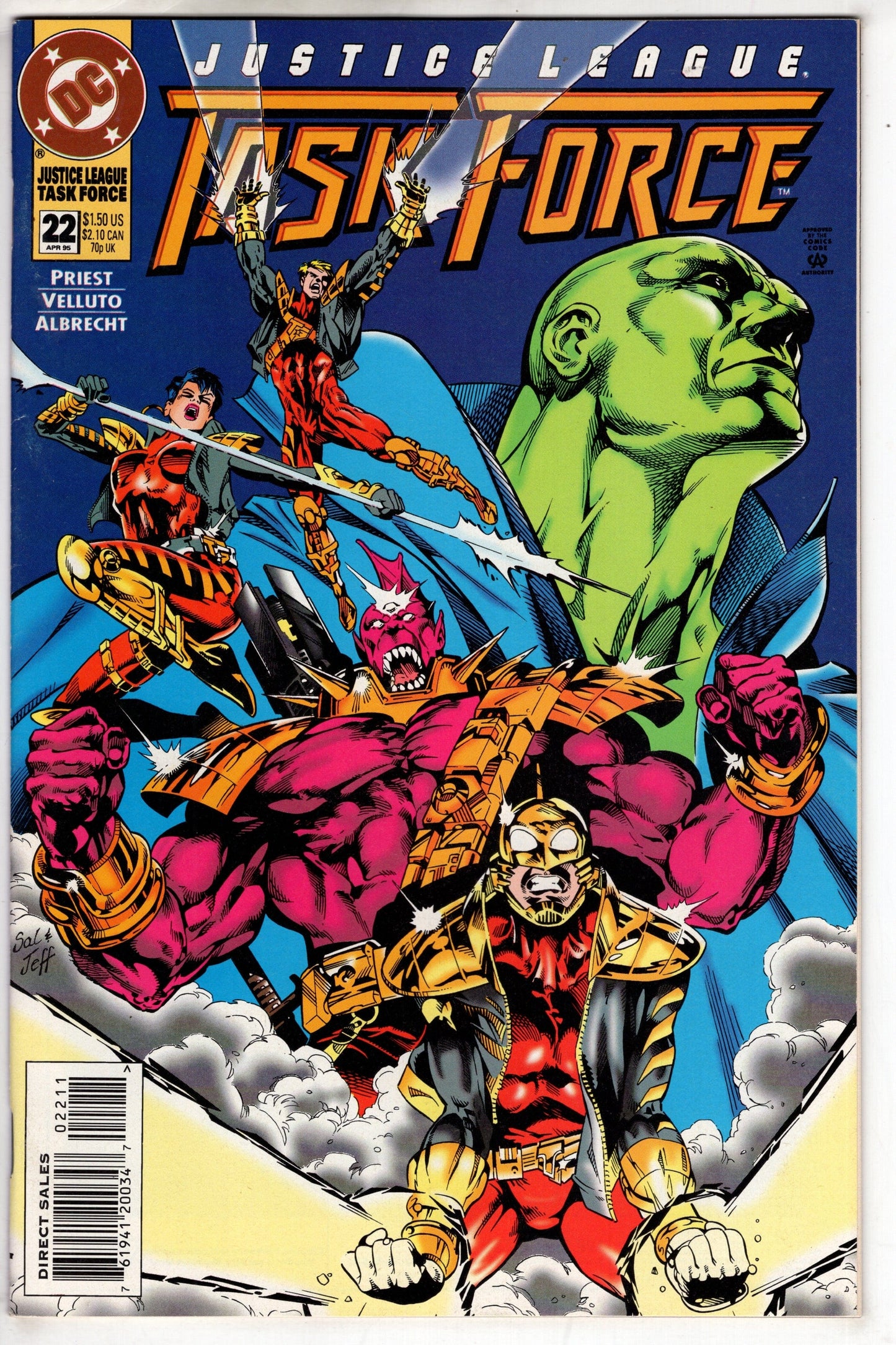 DC COMICS COMIC BOOK Justice League Task Force (1993 series) #22