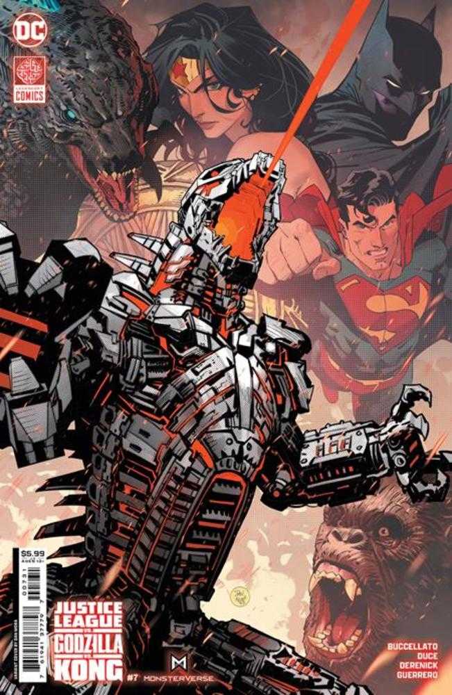 DC Comics COMIC BOOK Justice League vs Godzilla vs Kong #7 (Of 7) Cover C Dan Mora Card Stock Variant