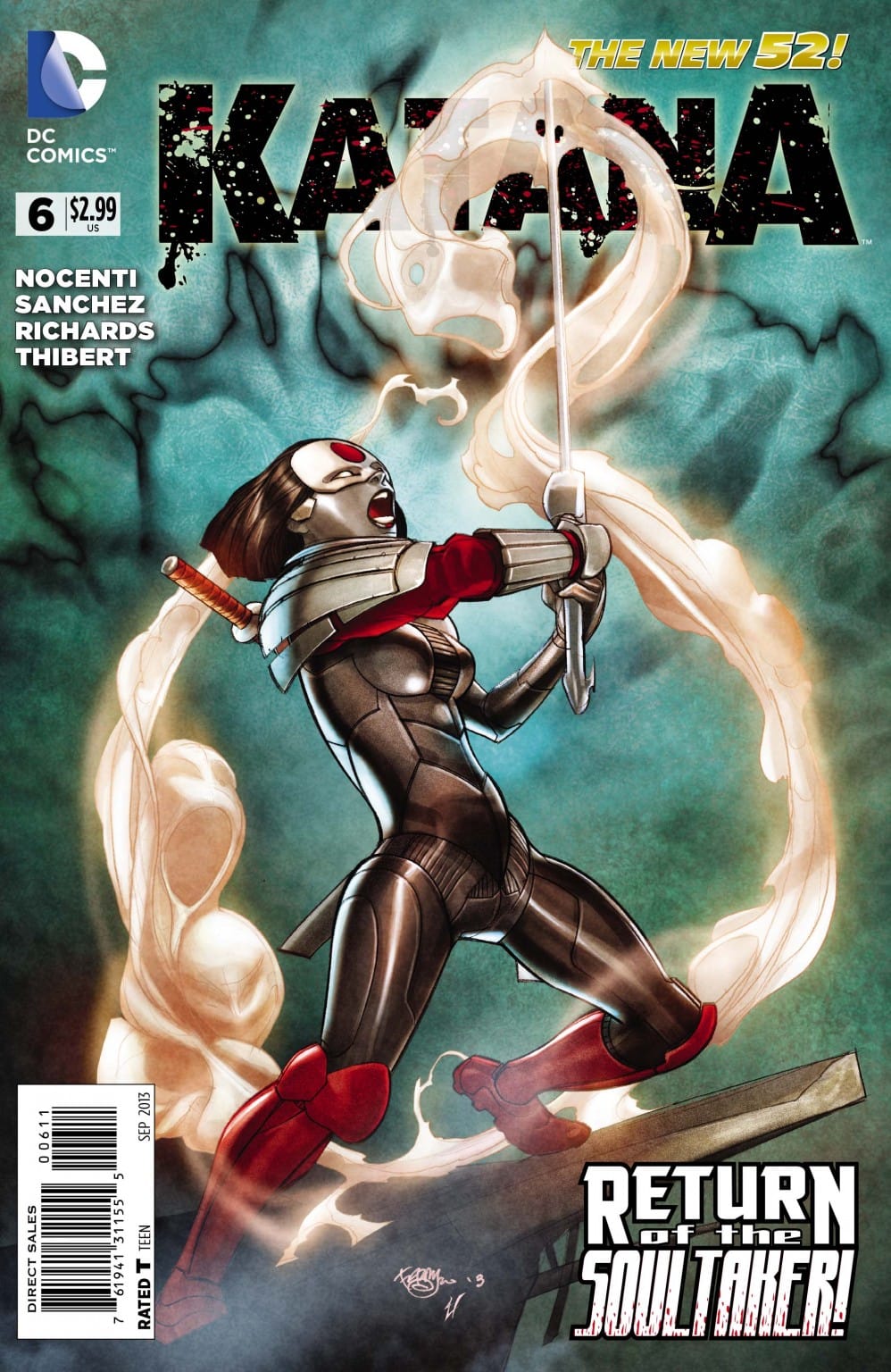 DC Comics COMIC BOOK Katana #6 CVR A DC Comics 2013 VF