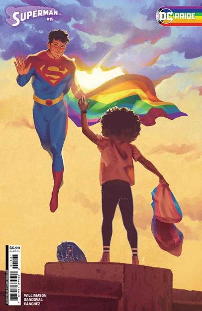 DC Comics COMIC BOOK Superman #15 Cover E Angel Solorzano DC Pride 2024 Card Stock Variant (House Of Brainiac)(Absolute Power)