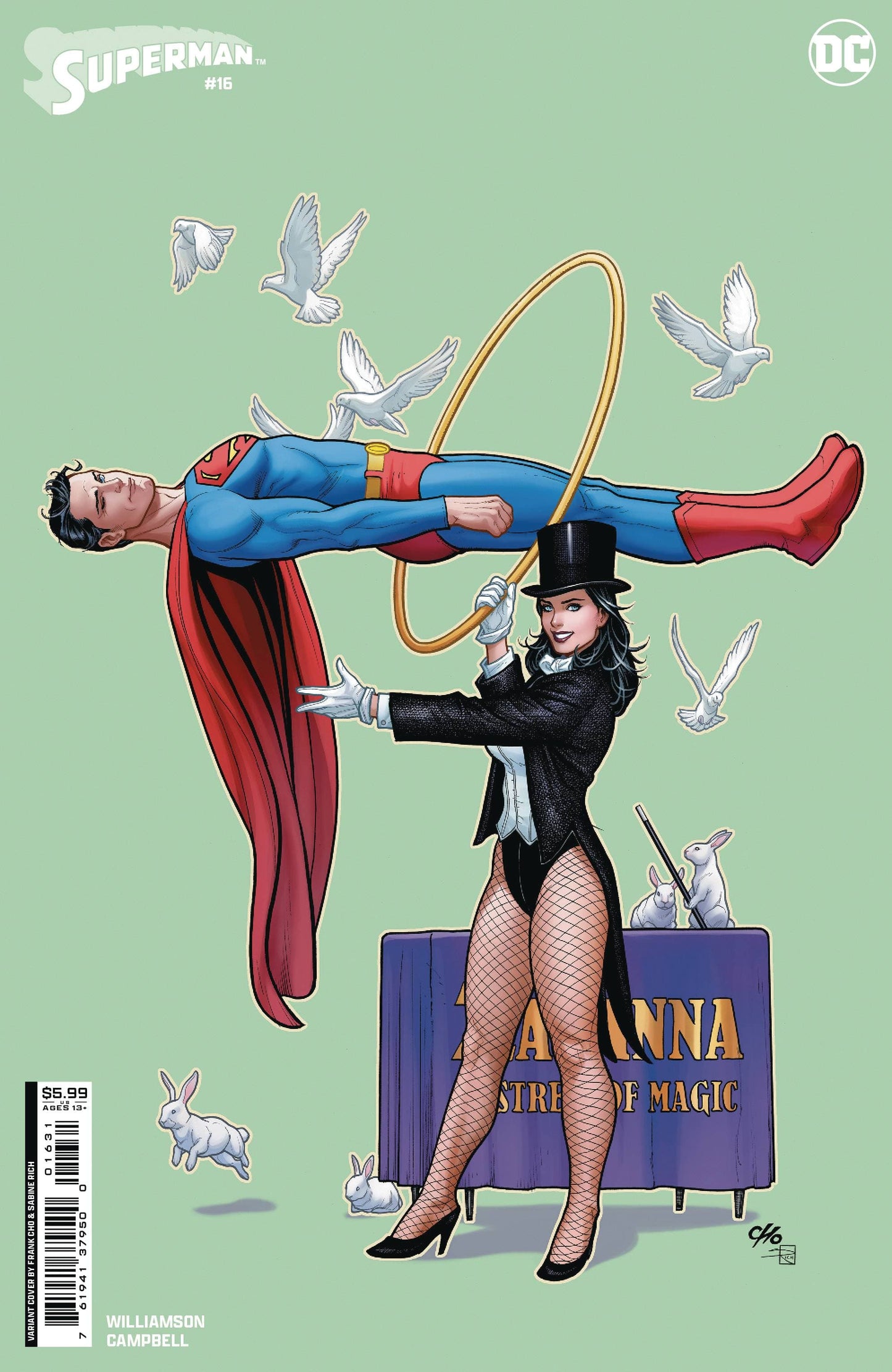 DC COMICS COMIC BOOK SUPERMAN #16 CVR C FRANK CHO CSV AP