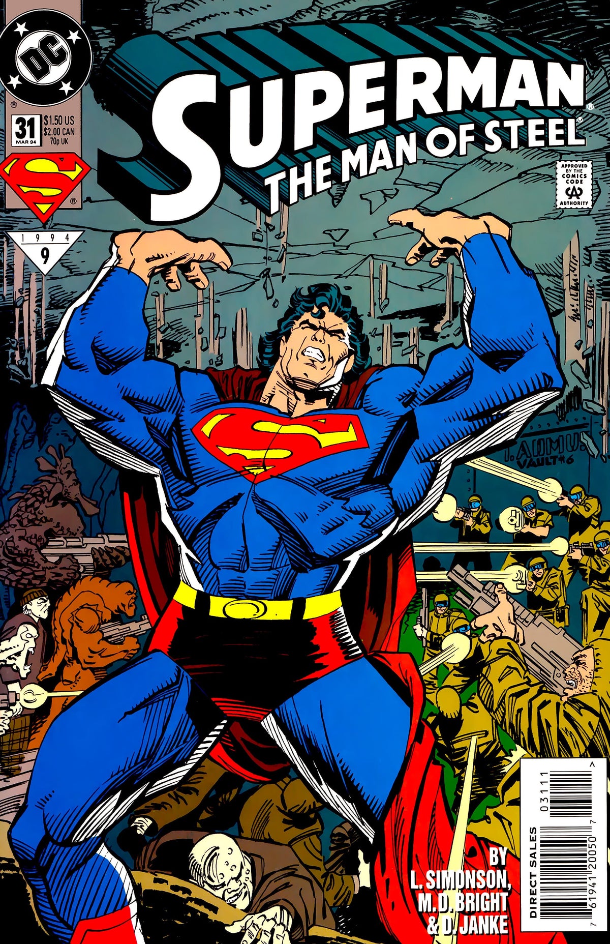 DC Comics COMIC BOOK Superman: The Man of Steel #31 - CVR A (FN)