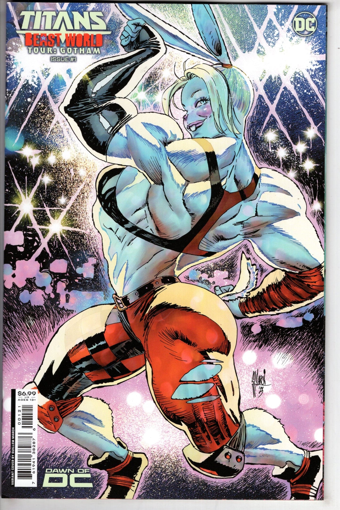 DC Comics COMIC BOOK Titans Beast World Tour Gotham #1 (One Shot) Cover B Guillem March Card Stock Variant