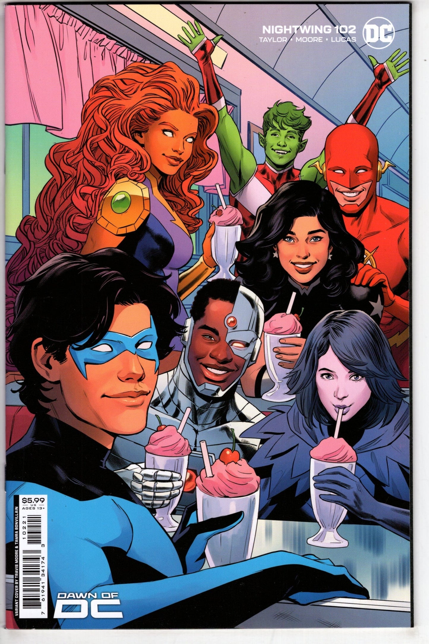 DC Comics COMIC BOOKS Nightwing #102 Cover B Travis Moore Card Stock Variant