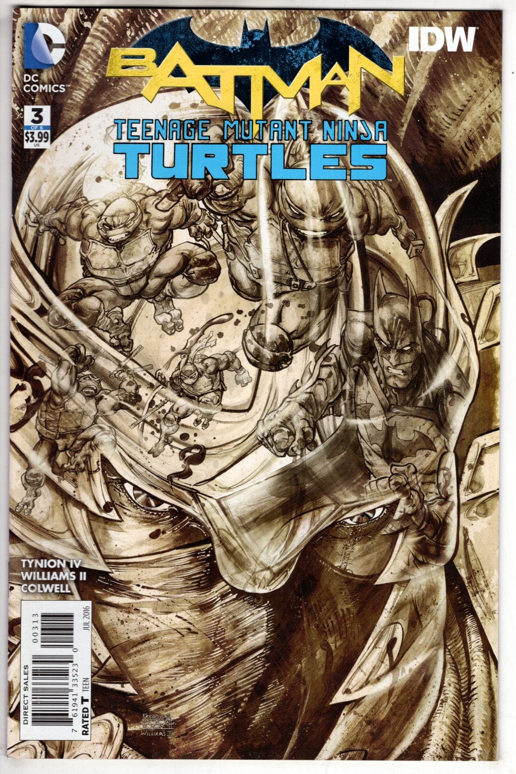 DC COMICS Comics Batman/Teenage Mutant Ninja Turtles #3 3RD PRINT