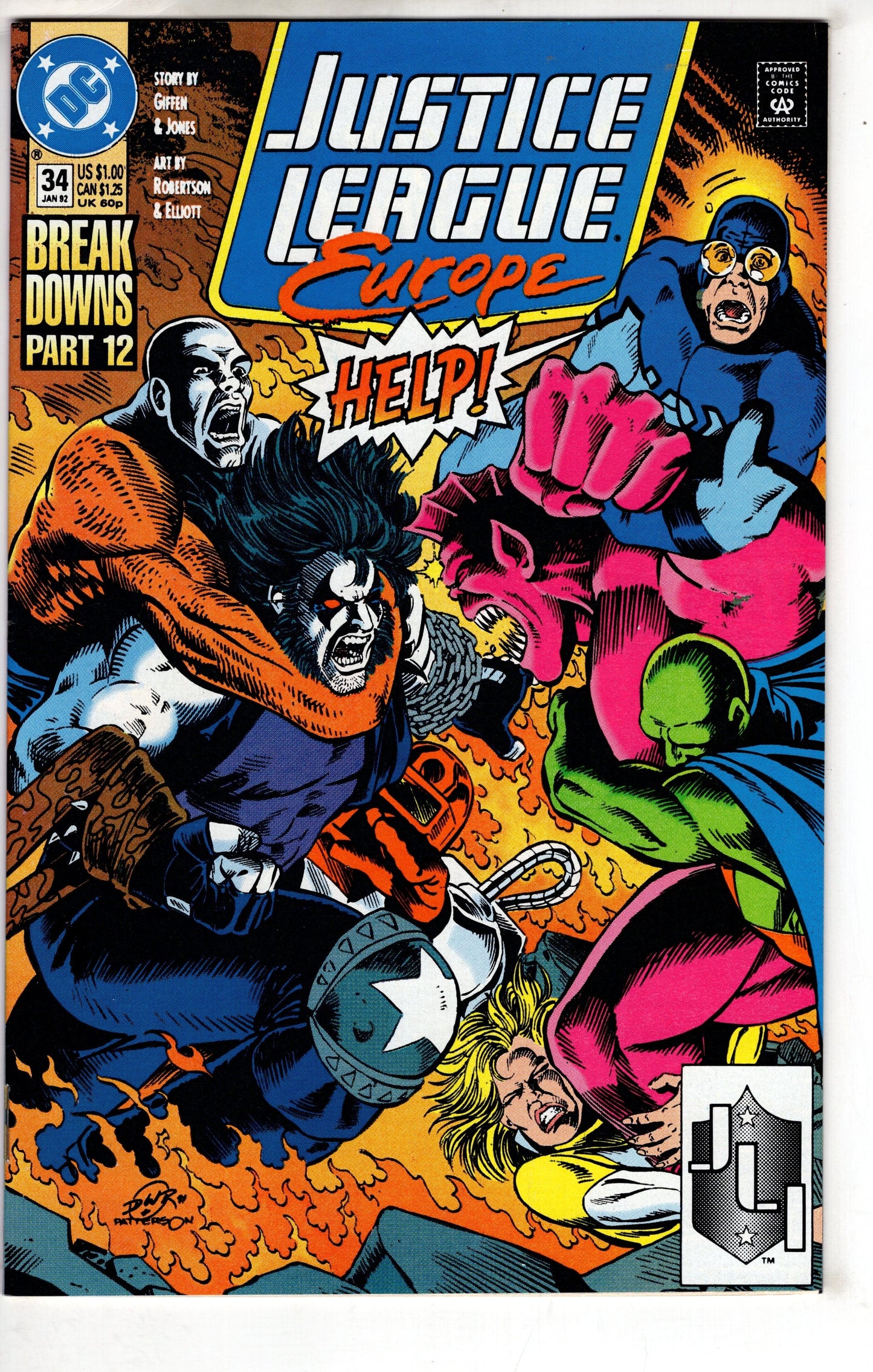 DC COMICS Comics Justice League Europe #34