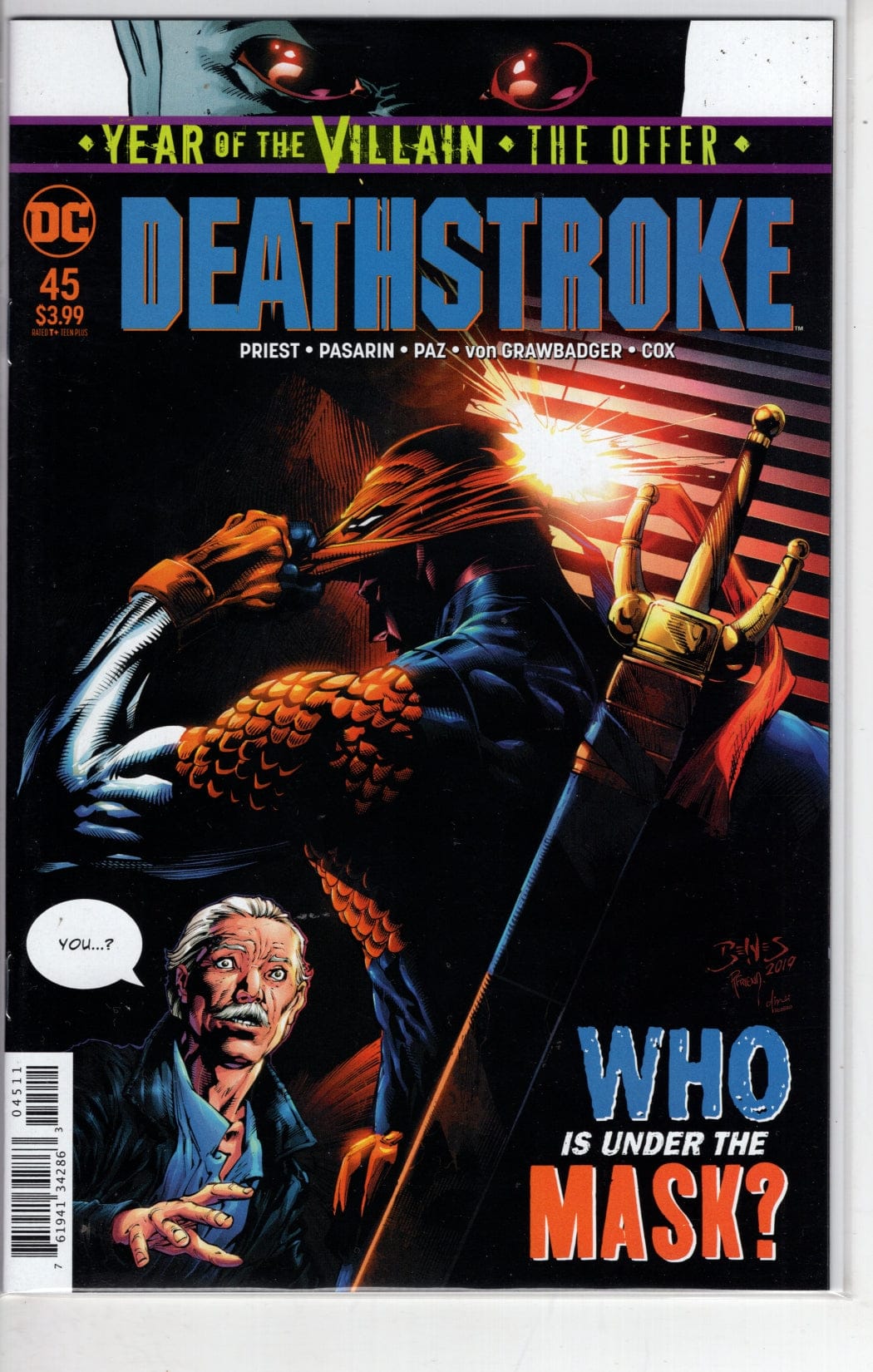 DC COMICS DC COMICS DEATHSTROKE #45 YOTV THE OFFER