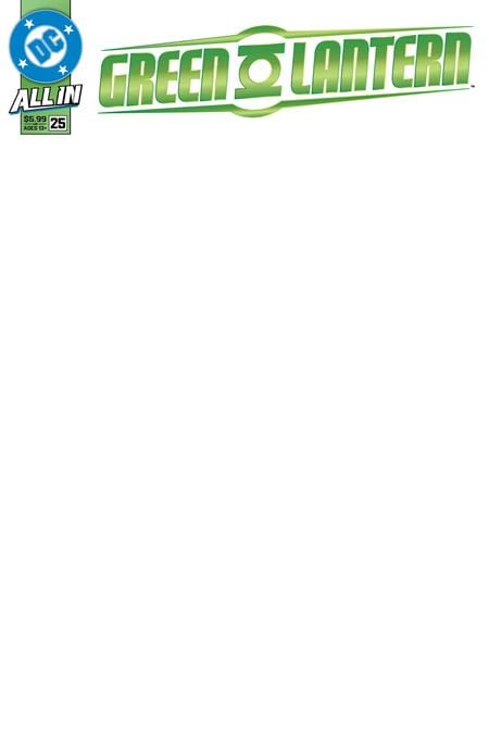 DC Comics GREEN LANTERN #25 CVR E BLANK CARD STOCK VAR