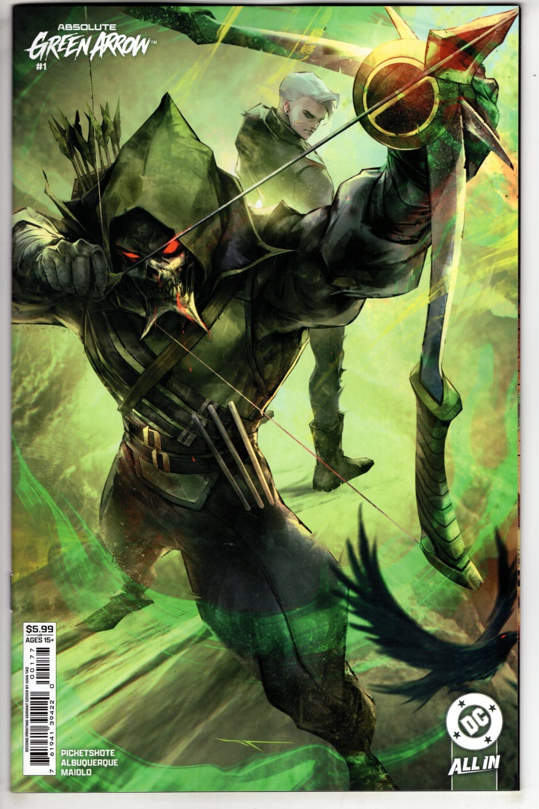 DC Comics NEW THIS WEEK ABSOLUTE GREEN ARROW #1 (OF 6) Second Printing Cvr B Ivan Tao Card Stock Var (VF/NM)