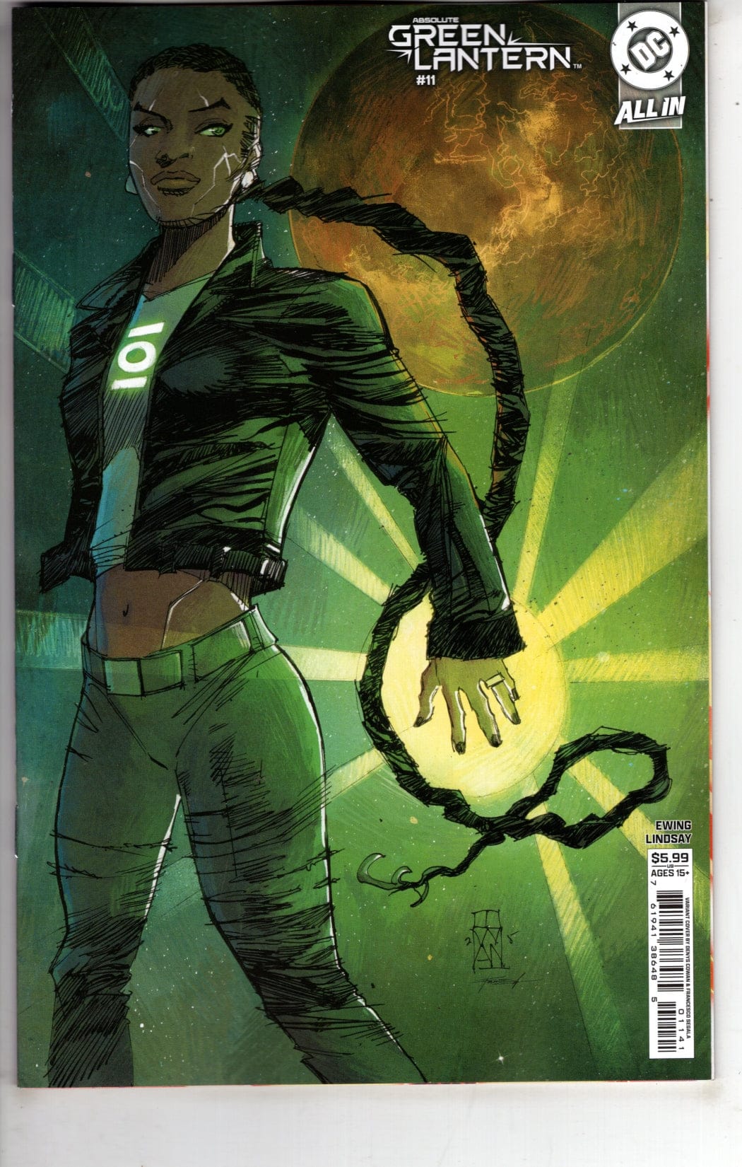 DC Comics NEW THIS WEEK ABSOLUTE GREEN LANTERN #11 CVR D DENYS COWAN CARD STOCK VAR (VF/NM)