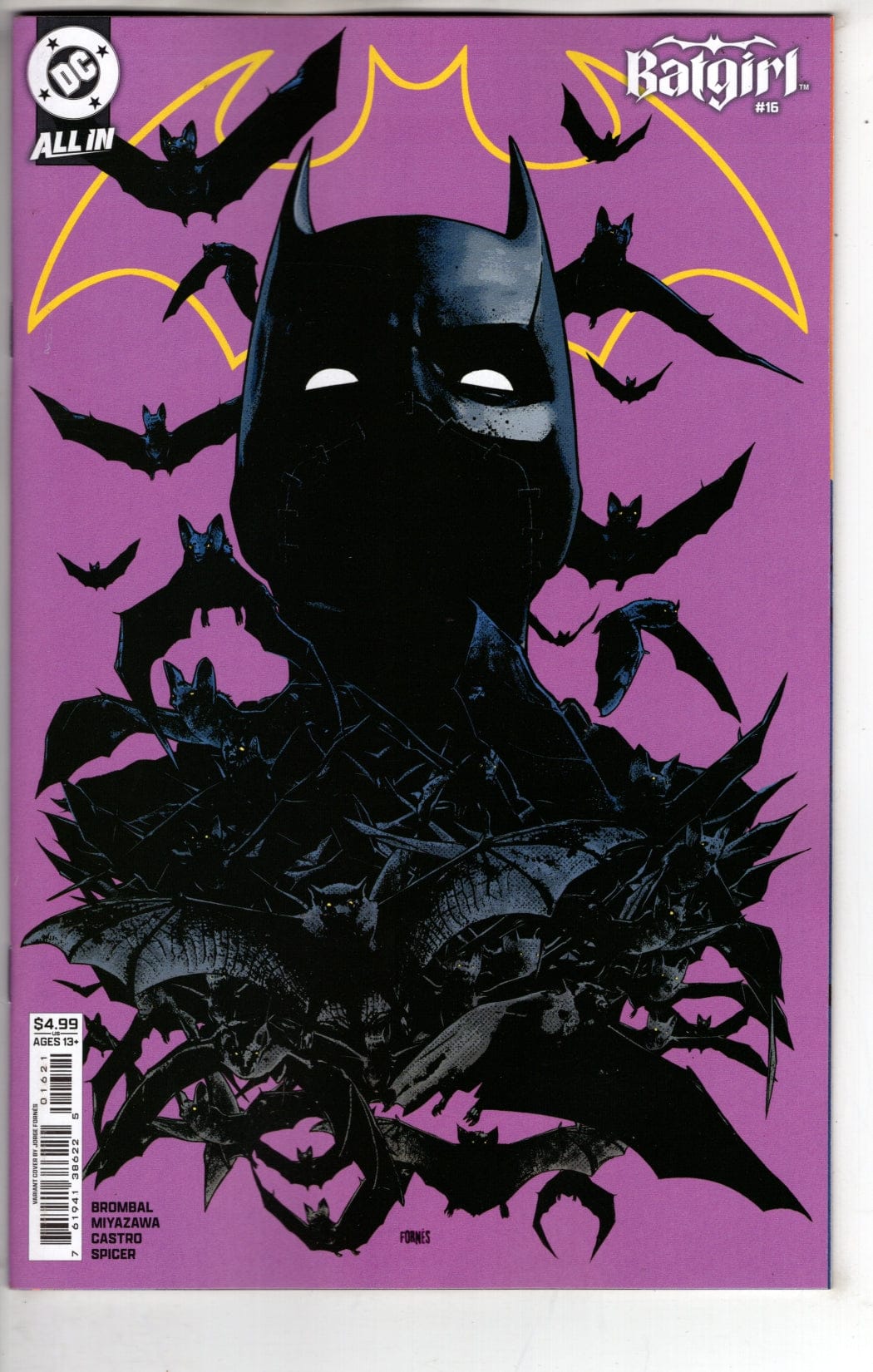 DC Comics NEW THIS WEEK BATGIRL #16 CVR B JORGE FORNES CARD STOCK VAR (VF/NM)