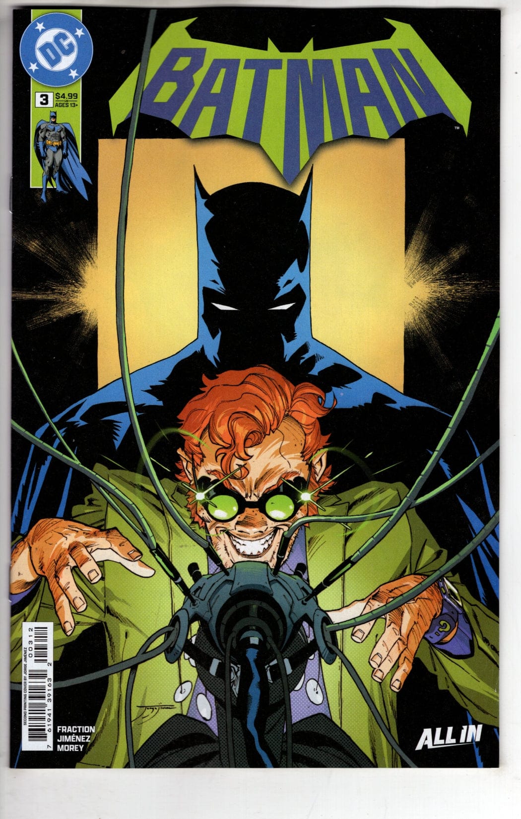 DC Comics NEW THIS WEEK BATMAN #3 Second Printing Cvr A Jorge Jimenez (VF/NM)