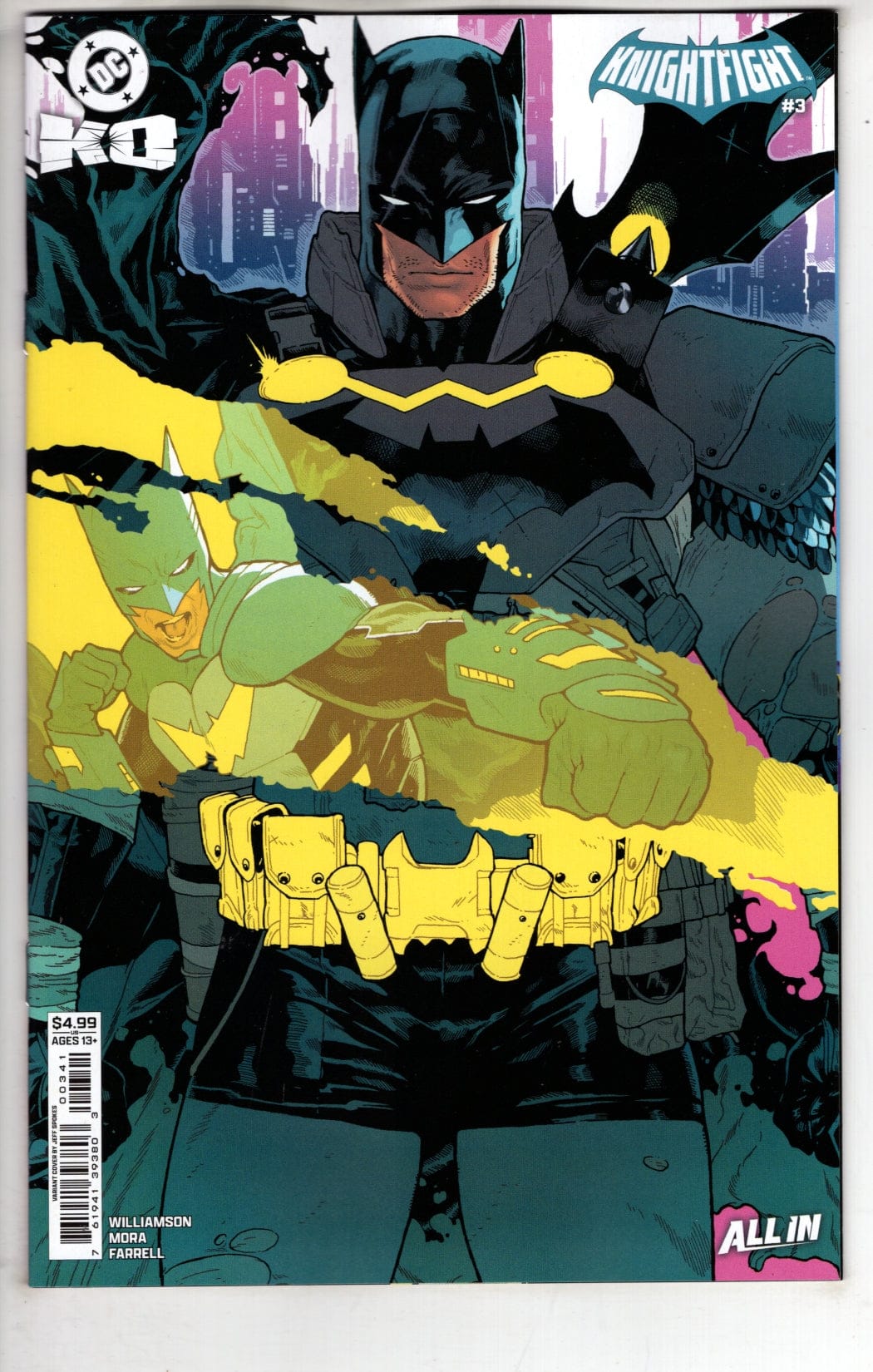DC Comics NEW THIS WEEK DC K.O. KNIGHTFIGHT #3 (OF 4) CVR C JEFF SPOKES CARD STOCK VAR (VF/NM)