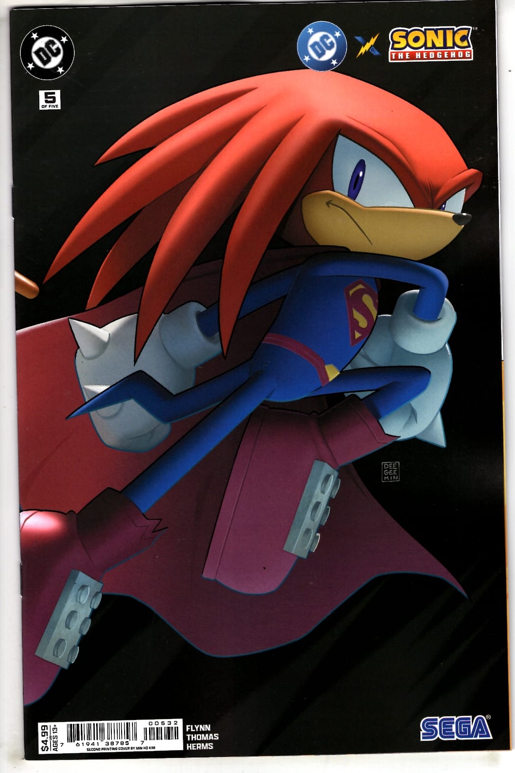 DC Comics NEW THIS WEEK DC X SONIC THE HEDGEHOG #5 (OF 5) Second Printing Deegeemin Connecting (VF/NM)
