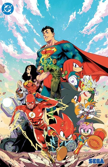 DC Comics NEW THIS WEEK DC X SONIC THE HEDGEHOG THE METAL LEGION #1 (OF 5) CVR E PABLO M COLLAR FOIL VAR (VF/NM)