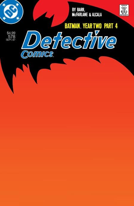 DC Comics NEW THIS WEEK DETECTIVE COMICS #578 FACSIMILE EDITION CVR B BLANK CARD STOCK VAR (YEAR TWO PART 4 OF 4) (VF/NM)