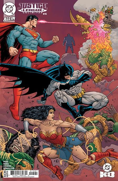 DC Comics NEW THIS WEEK JUSTICE LEAGUE UNLIMITED #15 CVR B STEVE SKROCE CARD STOCK VAR (DC K.O.) (VF/NM)