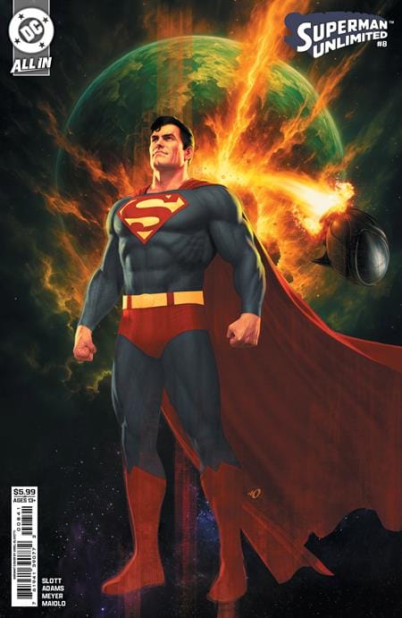 DC Comics NEW THIS WEEK SUPERMAN UNLIMITED #8 CVR D ARIEL OLIVETTI CARD STOCK VAR