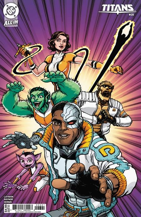 DC Comics TITANS #26 CVR B CHRIS BURNHAM CARD STOCK VAR