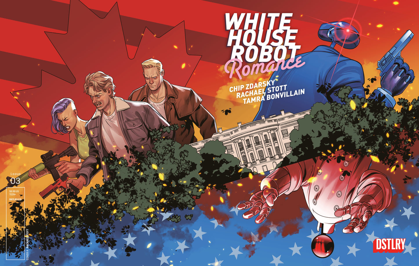 DSTLRY NEW THIS WEEK WHITE HOUSE ROBOT ROMANCE #3 CVR A RACHAEL STOTT (VF/NM)