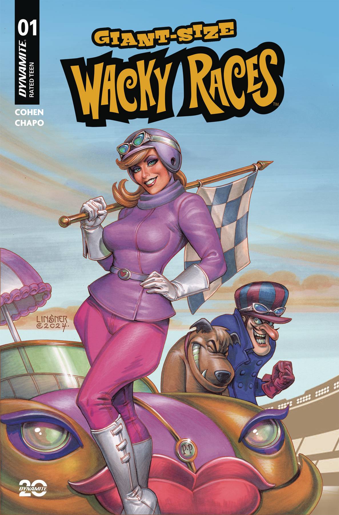DYNAMITE COMIC BOOK GIANT-SIZE WACKY RACES #1 CVR A LINSNER