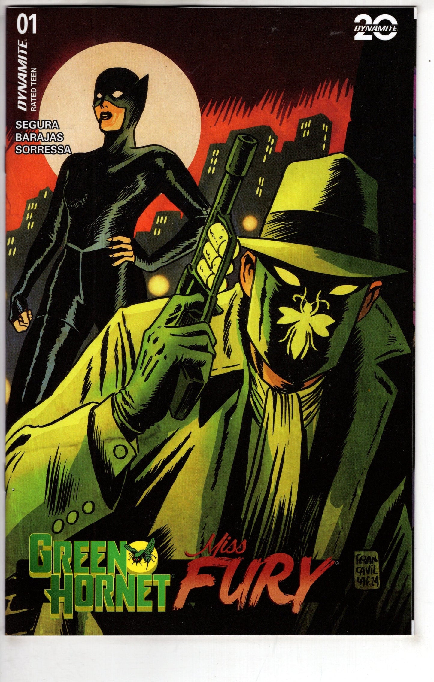 DYNAMITE COMIC BOOK Green Hornet Miss Fury #1 Cover A Francavilla