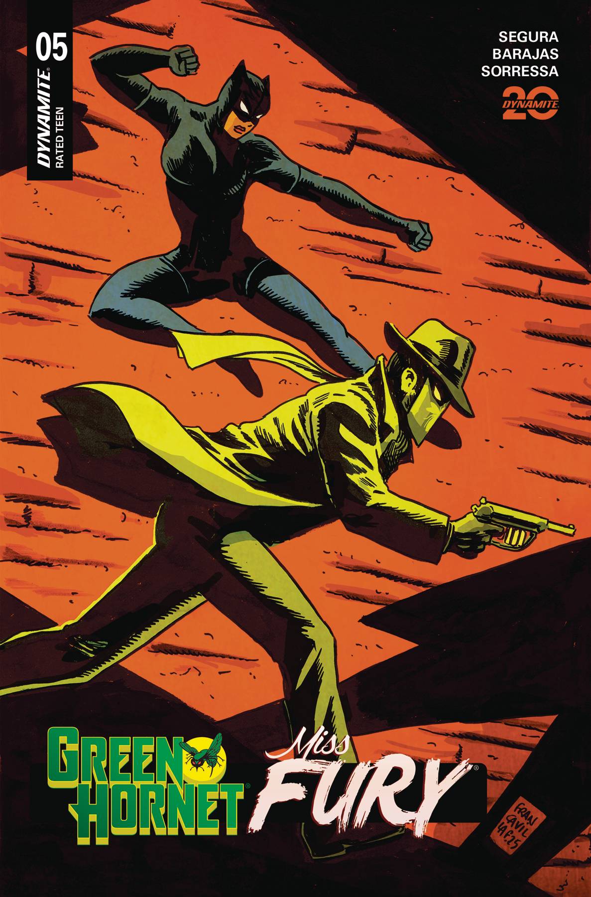 DYNAMITE COMIC BOOK GREEN HORNET MISS FURY #5 CVR A FRANCAVILLA