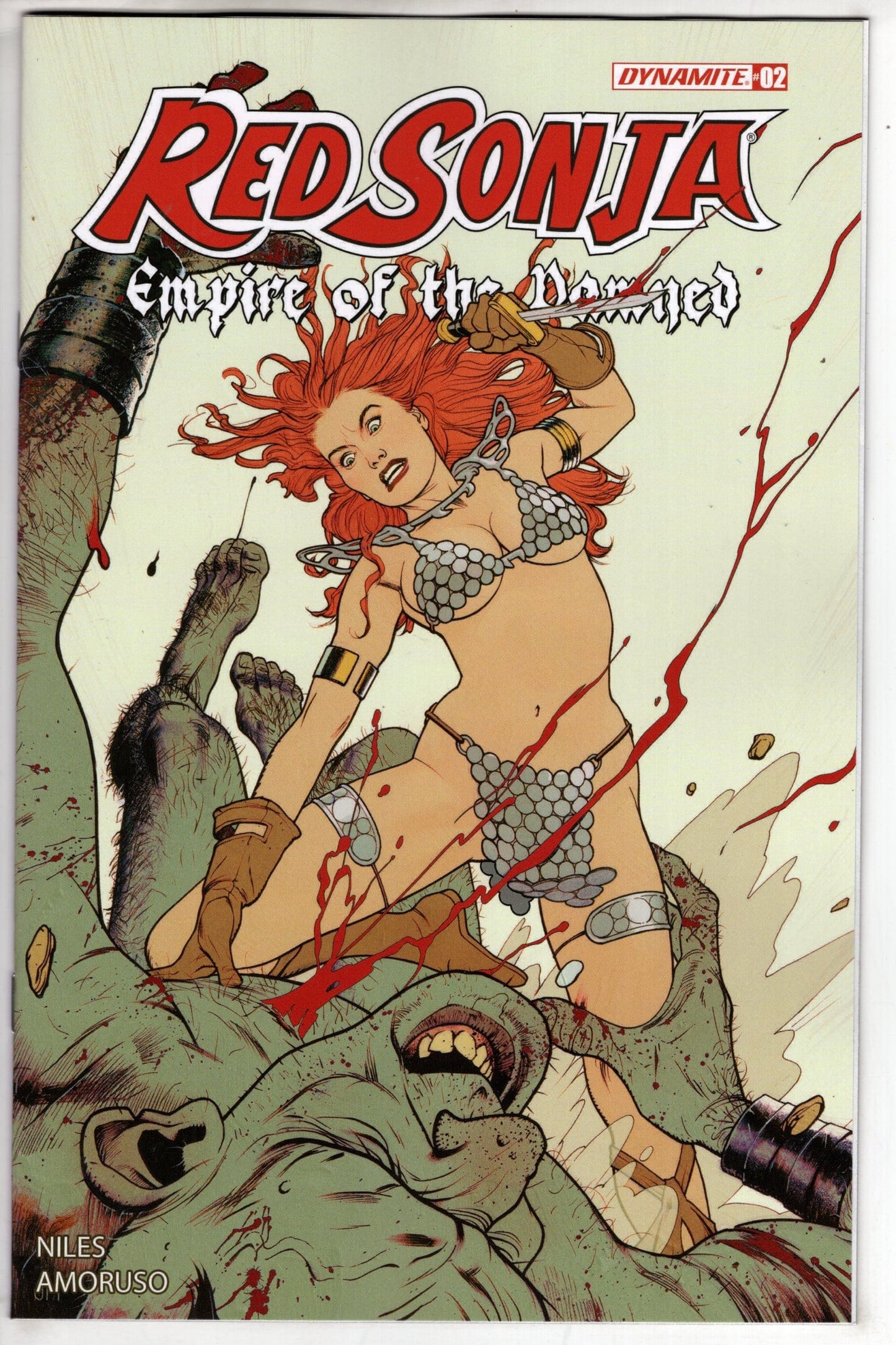 DYNAMITE COMIC BOOK Red Sonja Empire Damned #2 Cover A Middleton