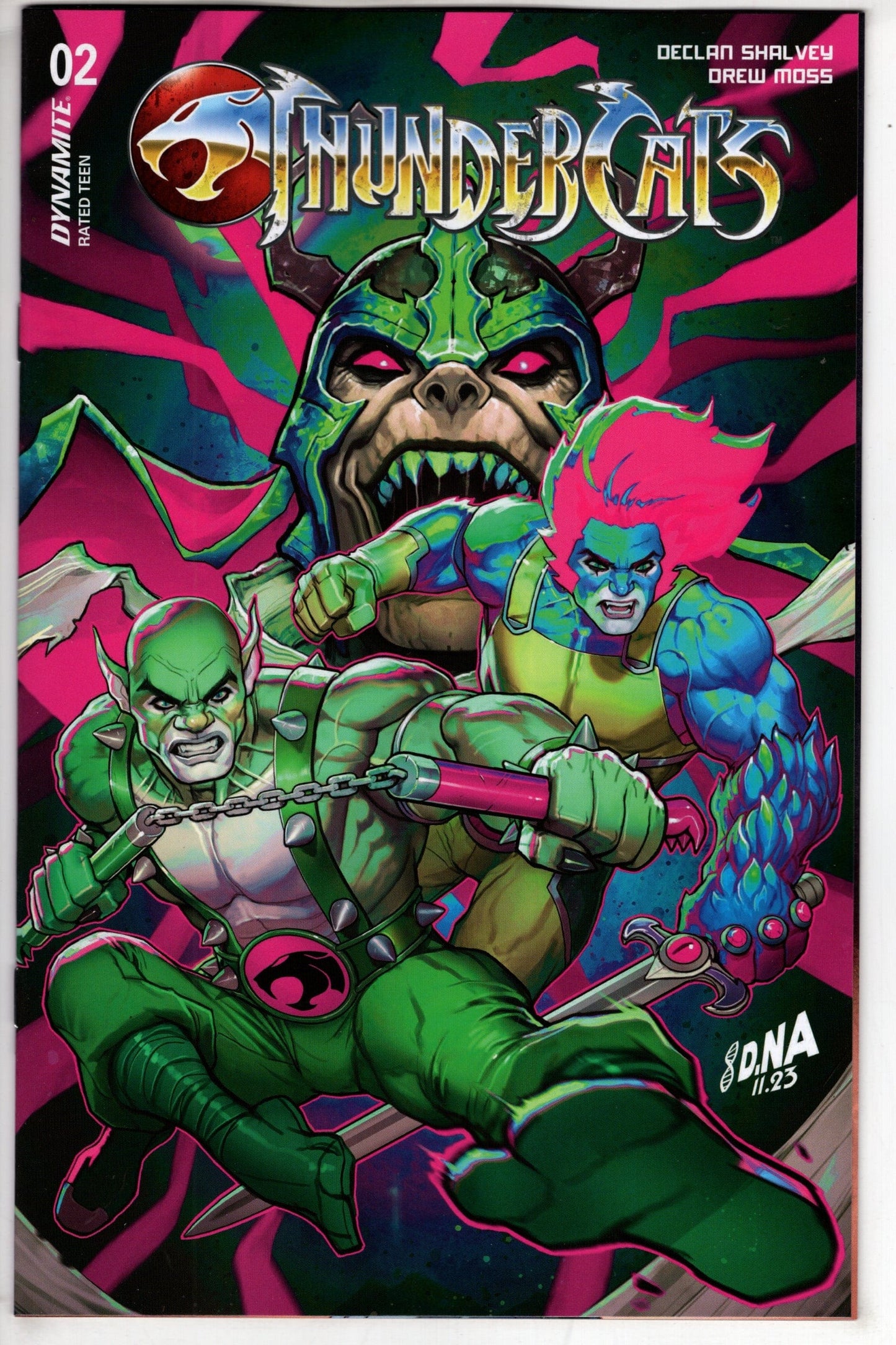 DYNAMITE COMIC BOOK Thundercats #2 Cover N 15 Copy Variant Edition Nakayama Black Light Effec